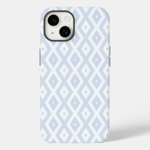 Blaues und weißes Diamantmuster Case-Mate iPhone 14 Hülle
