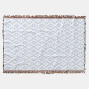 Blaues und weißes Diamantmuster Decke