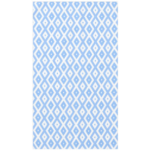 Blaues und weißes Diamantmuster Tischdecke