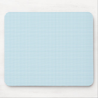 Blaues und weißes Gingham-Karo-Muster Mousepad