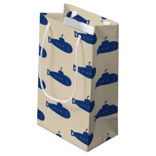 Blaues Unterseeboot Kleine Geschenktüte