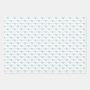 blaues Urinbeutel-Packpapier Geschenkpapier Set