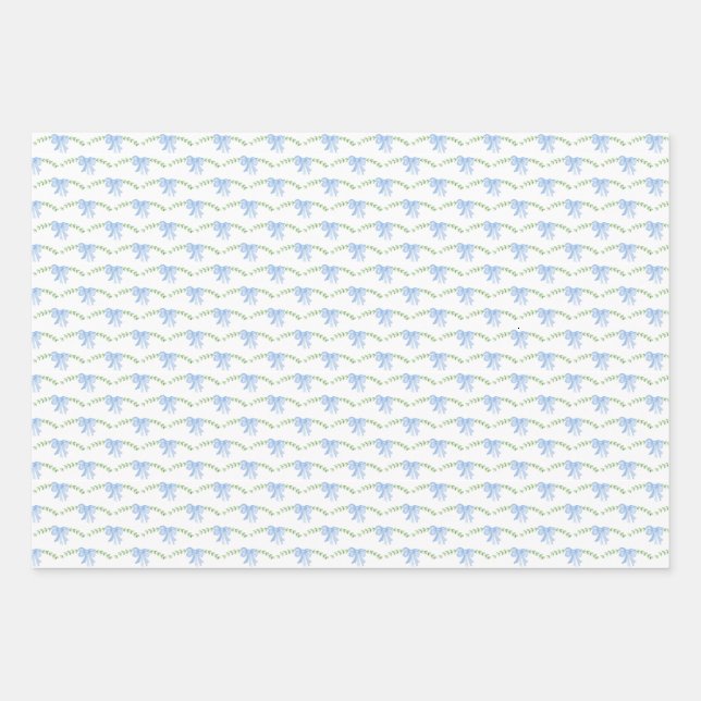 blaues Urinbeutel-Packpapier Geschenkpapier Set (Vorderseite 2)