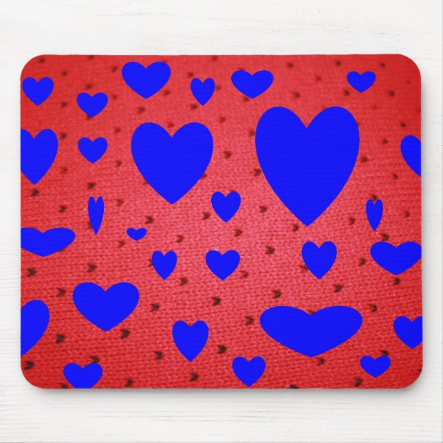 Blaues Valetine Mousepad (Vorne)