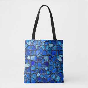 Blaues venezianisches Glas-Muster Tasche