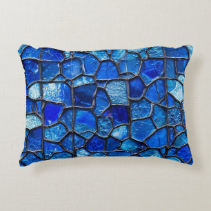 Blaues venezianisches Glasdesign Dekokissen