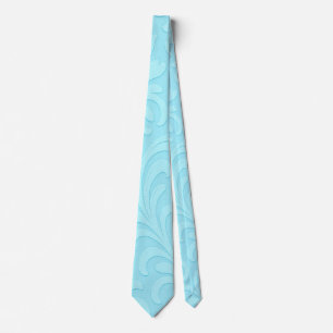 blaues Vintage-Muster Krawatte