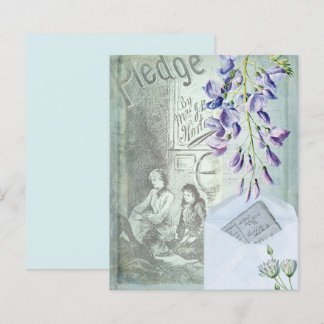 Blaues Vintages Scrapbook