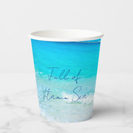 Blaues Vitamin Meer Pappbecher