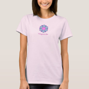 Blaues Volleyball-Mädchen T-Shirt
