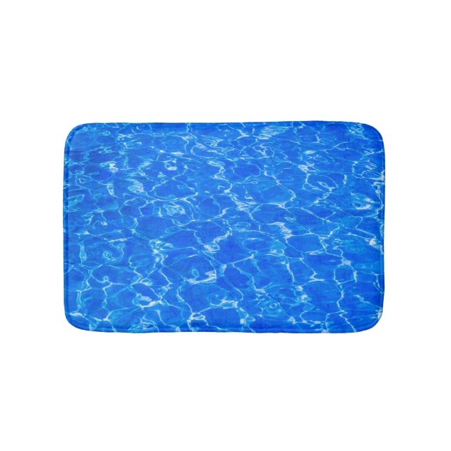 Blaues Wasser Badematte (Vorderseite)