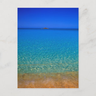 Blaues Wasser, Exuma-Inseln, Bahamas. Postkarte