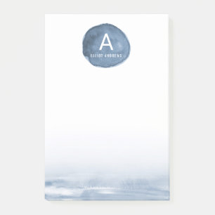 Blaues Wasser-Fleck   personalisiert Post-it Klebezettel