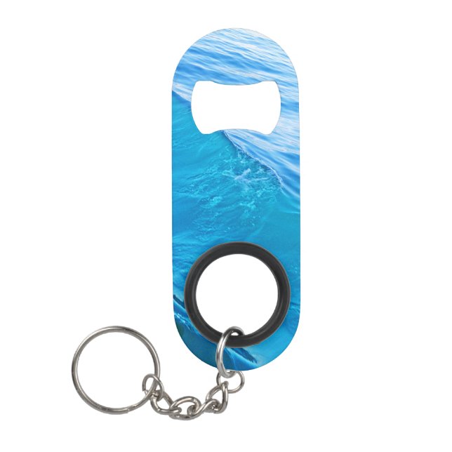 Blaues Wasser für die Schlüsselkette Mini Flaschenöffner (Vorderseite)