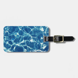 Blaues Wasser Gepäckanhänger