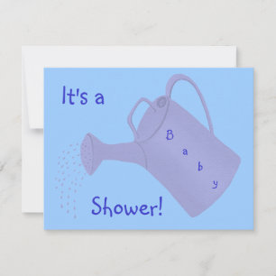 Blaues Wasser kann individuelle Babydusche einlade Einladung