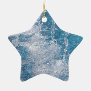 Blaues Wasser Keramik Ornament