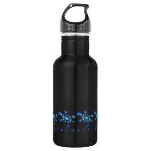 Blaues Wasser-Schildkröte-Freund 18oz Trinkflasche