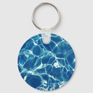 Blaues Wasser Schlüsselanhänger