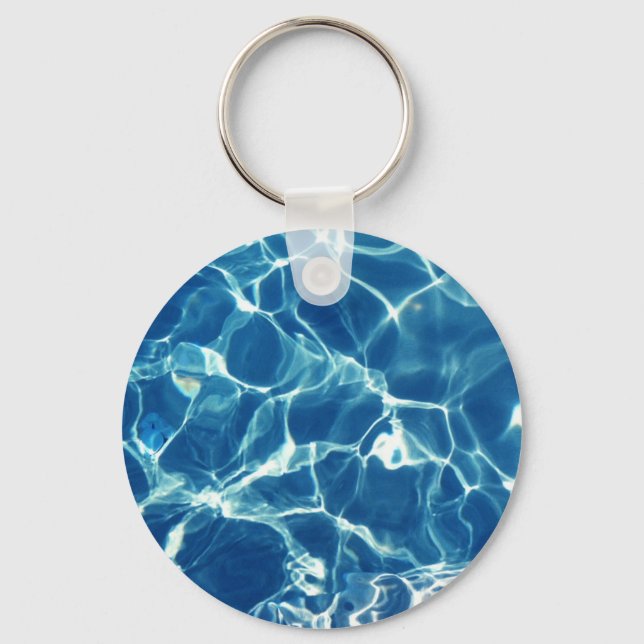 Blaues Wasser Schlüsselanhänger (Vorderseite)