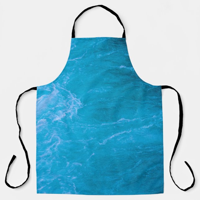 Blaues Wasser Schürze (Vorderseite)