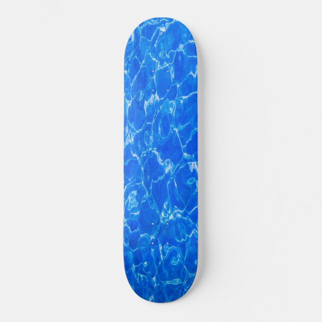 Blaues Wasser Skateboard (Vorderseite)