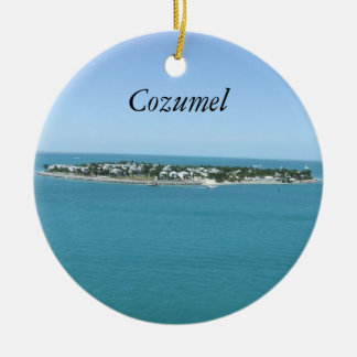 Blaues Wasser tropisches Ornamement Cozumel Keramikornament