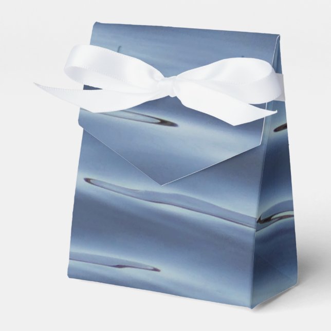Blaues Wassermuster Geschenkschachtel (Vorderseite)