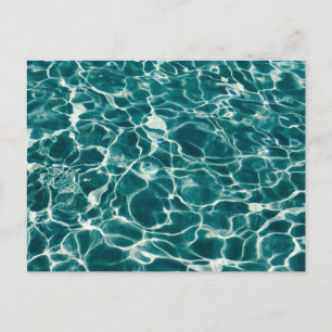 Blaues Wassermuster Postkarte