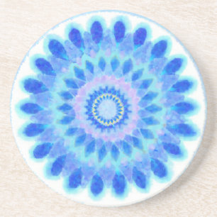 Blaues Wasserrad Getränkeuntersetzer