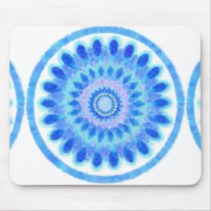 Blaues Wasserrad Mousepad
