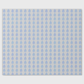 Blaues Wassertropfen Nahtloses Muster Geschenkpapier