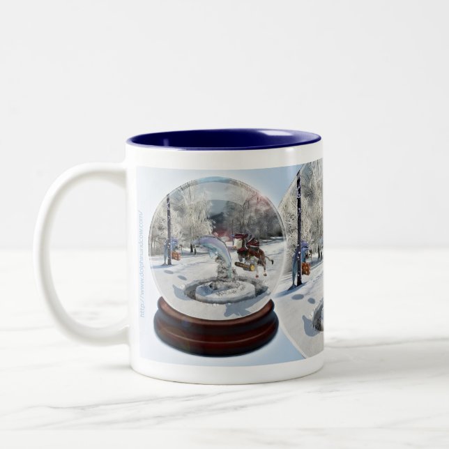 Blaues Weihnachten - Tasse (Links)