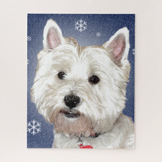 BLAUES WEIHNACHTENwestie (Vertikal)