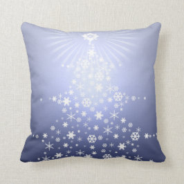 Blaues Weihnachtskissen Kissen