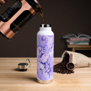 Blaues Weiß Modernes italienisches Marmor Elegant Trinkflasche