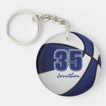 Blaues Weiß Team Basketball für Jungs