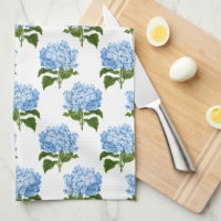 Blaues weißes antikes Hydrangea-Illustrationsmuste