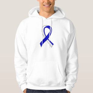 Blaues weißes Band 3 ALS Hoodie