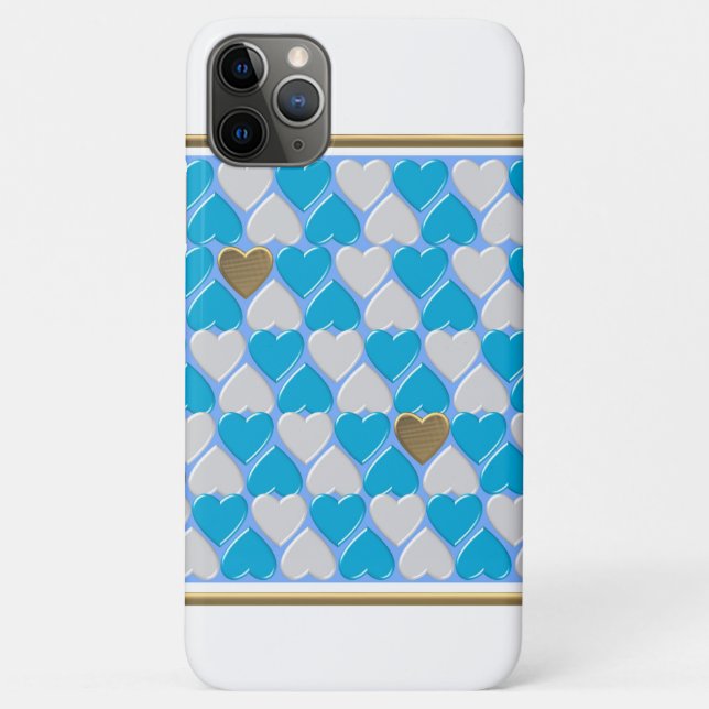 Blaues, weißes bayerisches Muster. Case-Mate iPhone Hülle (Rückseite)