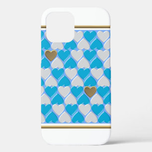 Blaues, weißes bayerisches Muster. Case-Mate iPhone Hülle