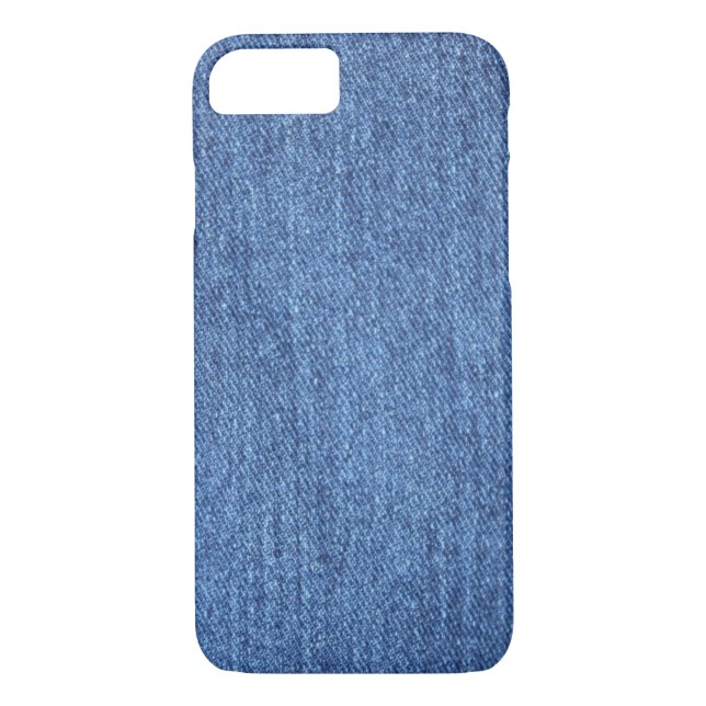 Blaues weißes Denim Textur-Bild Case-Mate iPhone Hülle (Rückseite)