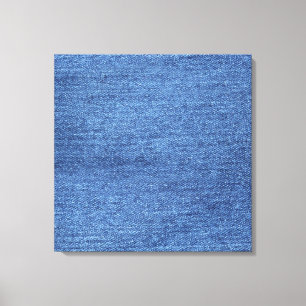 Blaues weißes Denim Textur-Bild Leinwanddruck
