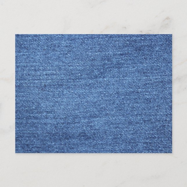 Blaues weißes Denim Textur-Bild Postkarte (Vorderseite)