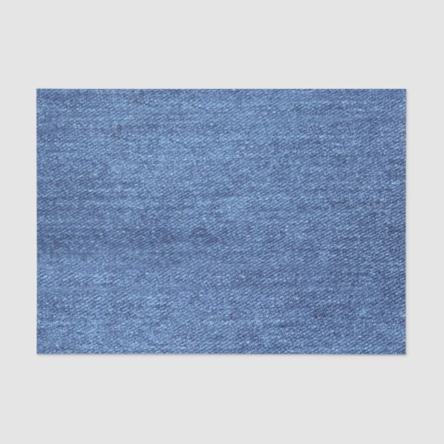 Blaues weißes Denim Textur-Bild Seidenpapier (Vorderseite)