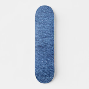 Blaues weißes Denim Textur-Bild Skateboard