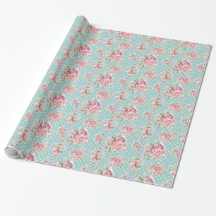 Blaues weißes elegantes des geschenkpapier