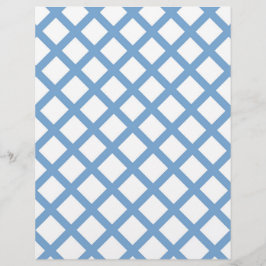 Blaues weißes Harlequin Diamant Strippmuster Briefbogen