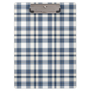 Blaues weißes kariertes 1 klemmbrett