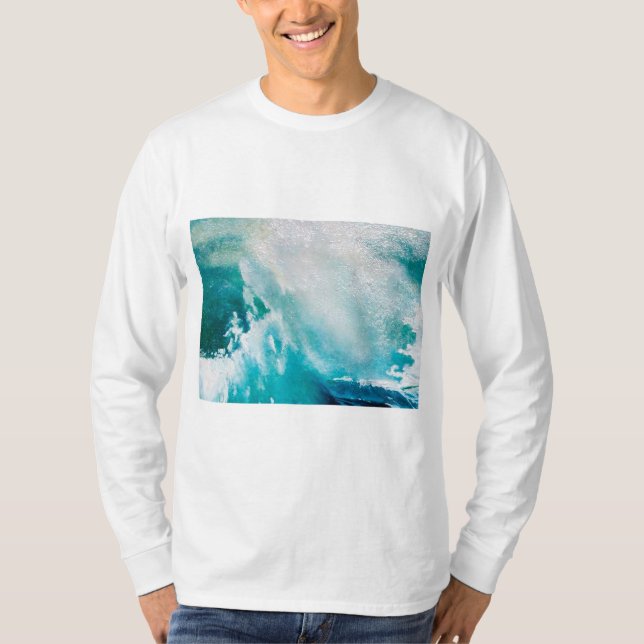 BLAUES WEISSES MEER IM GESCHMACK T-Shirt (Vorderseite)